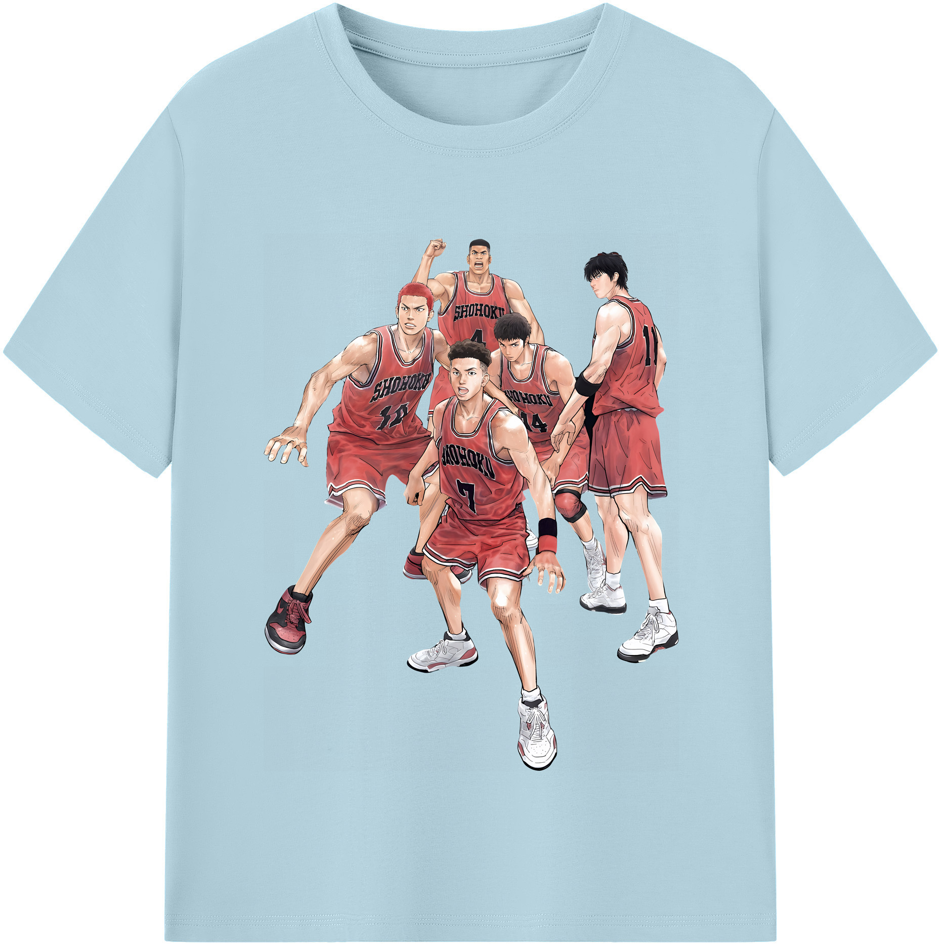 （画像用） SLAM DUNK／スラムダンク 綿100％半袖Tシャツ（フロントプリント）